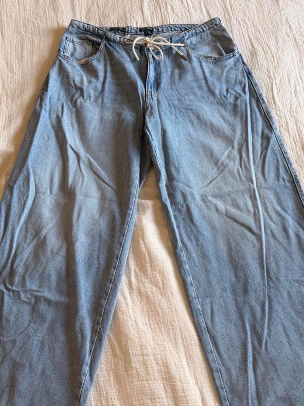 wild fable Men's Light Wash Drawstring Relaxed Jeans